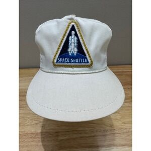 Vintage Space Shuttle Embroidered Patch Strapback Hat NWOT OSFM